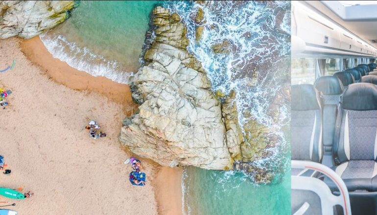 bus en strand solmar